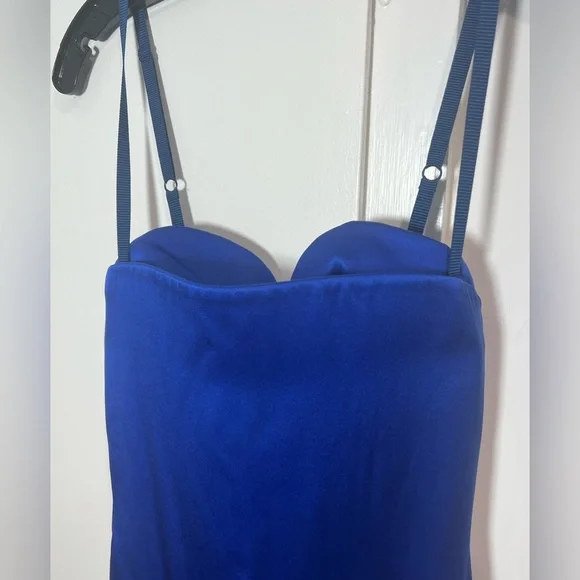 Acne StudiosSpaghetti-Strap Satin Dress, Blue
